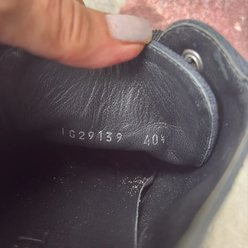Chanel black-and-white canvas sneakers